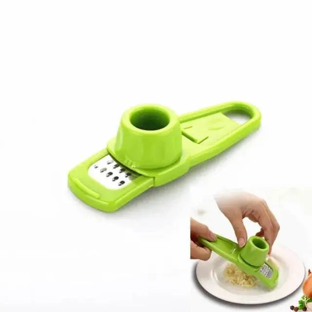 Kitchen Garlic Press Manual Garlic Masher Stainless Steel Garlic Press Chopping Garlic Tool Vegetable Home Gadget Accessories - ACHETE LTD
