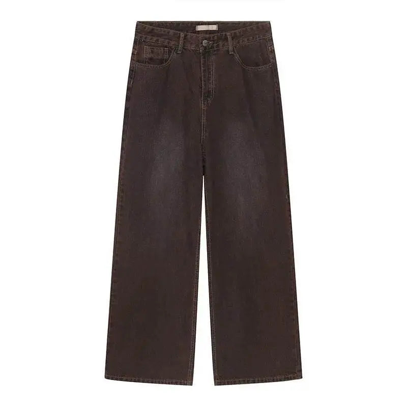 IEFB Vintage Gradient Baggy Jean Trousers Trend Men's Fashion Distressed Y2k Style Personality Wide Leg Casual Denim Pant 9C1149 - ACHETE LTD