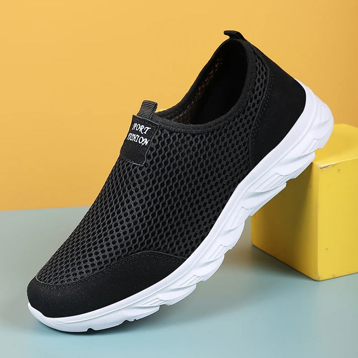 Lightweight Summer Sneakers for Men - Breathable Mesh, Slip-On, Casual, Driving Loafers