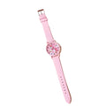 cute pink pu leather band unicorn Children's cartoon watch - ACHETE LTD