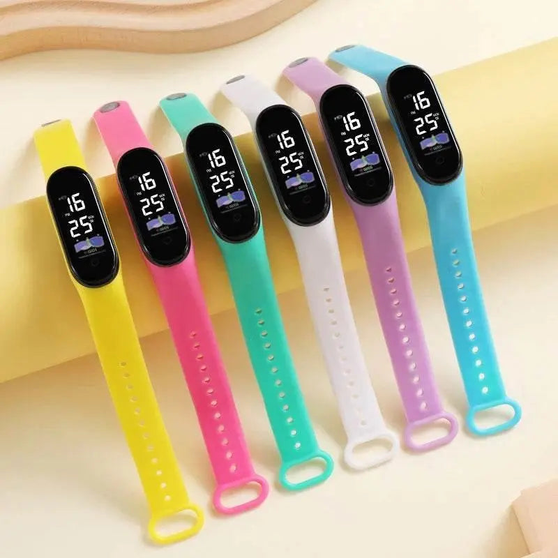 New men's and women's watches, LED digital watches, fashionable, casual, simple touch screen electronic watches - ACHETE LTD