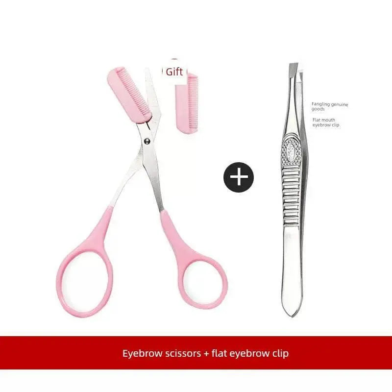Eyebrow Scissors Tool Suit Eye-Brow Knife Men for Women Only Clipper Eyebrow Trimmer Makeup Gadget - ACHETE LTD