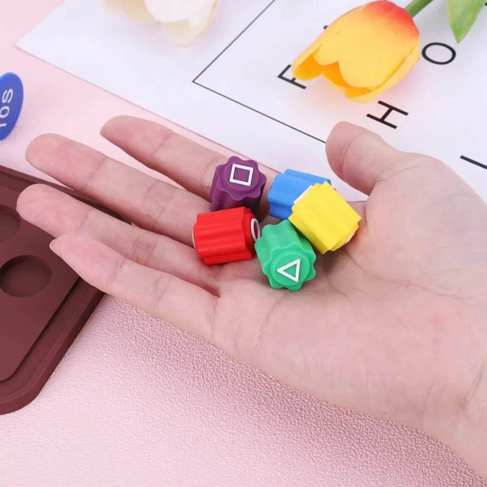 Gonggi Jack Stone Pebbles Set Finger Exercise Colorful Stones Catching Board Game Stress Relief Korea Traditional Play Games - ACHETE LTD