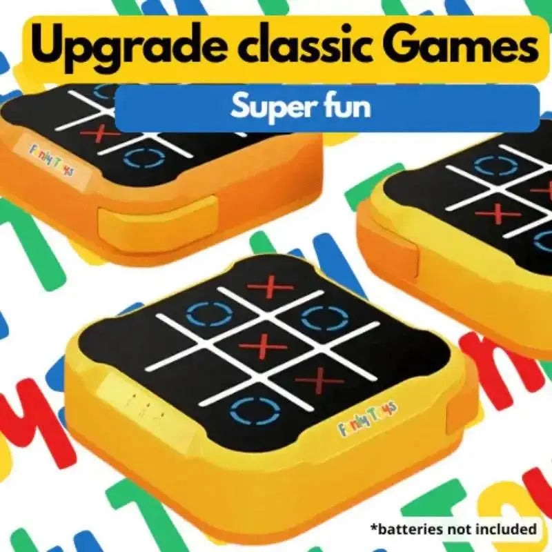 Electronic Tic-Tac-Toe Game Children's Electronic Toys Chess Set Board Games Chess Board Game For Family For Indoor Party - ACHETE LTD