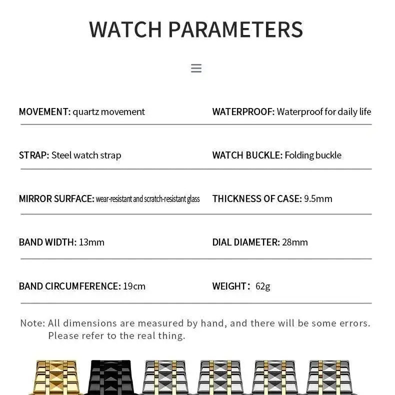 OPK 8151 Golden Stainless Steel Couple Watches - ACHETE LTD