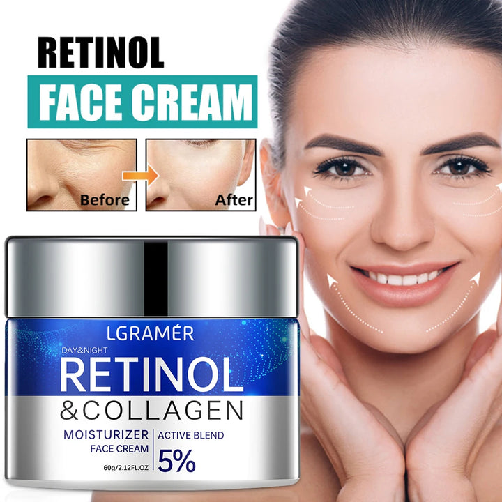 Retinol Wrinkle Removing Cream Anti Aging Firming Lifting Fade Fine Lines Whitening Moisturizing Brightening Skin Care Cosmetic