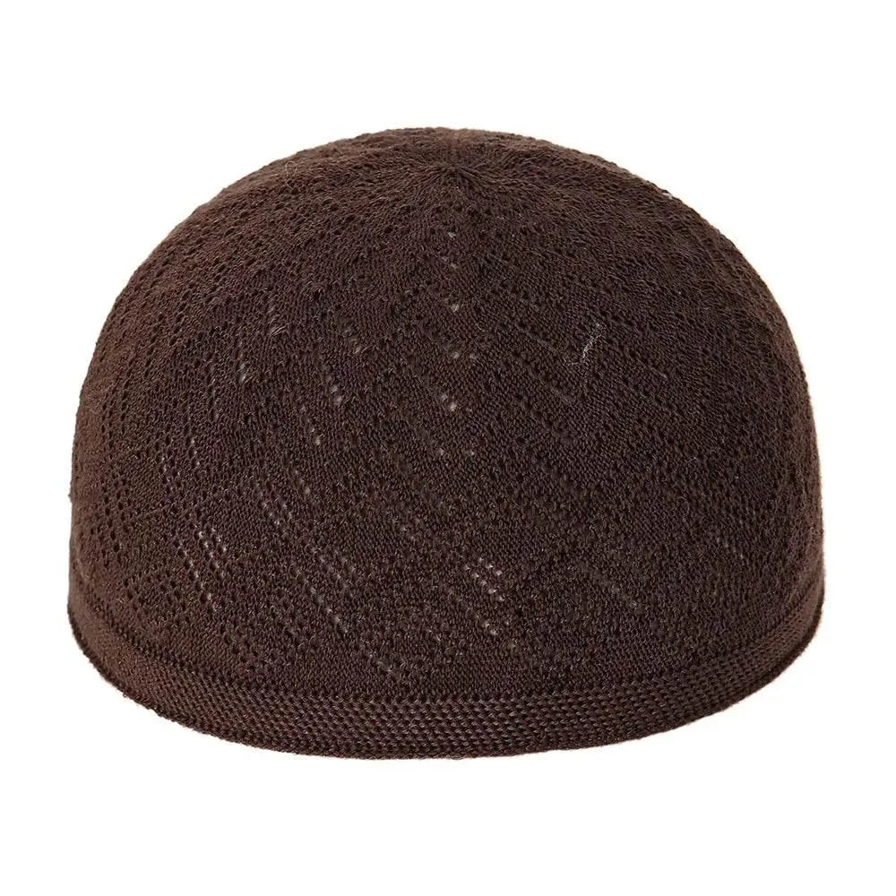 Men Skullcap Muslim Prayer Hats Turban Knit Beanies,Head Wrap,Outdoor Sports Indian Caps,Arab Bottoming Cap,Headcloth,Cancer Cap - ACHETE LTD
