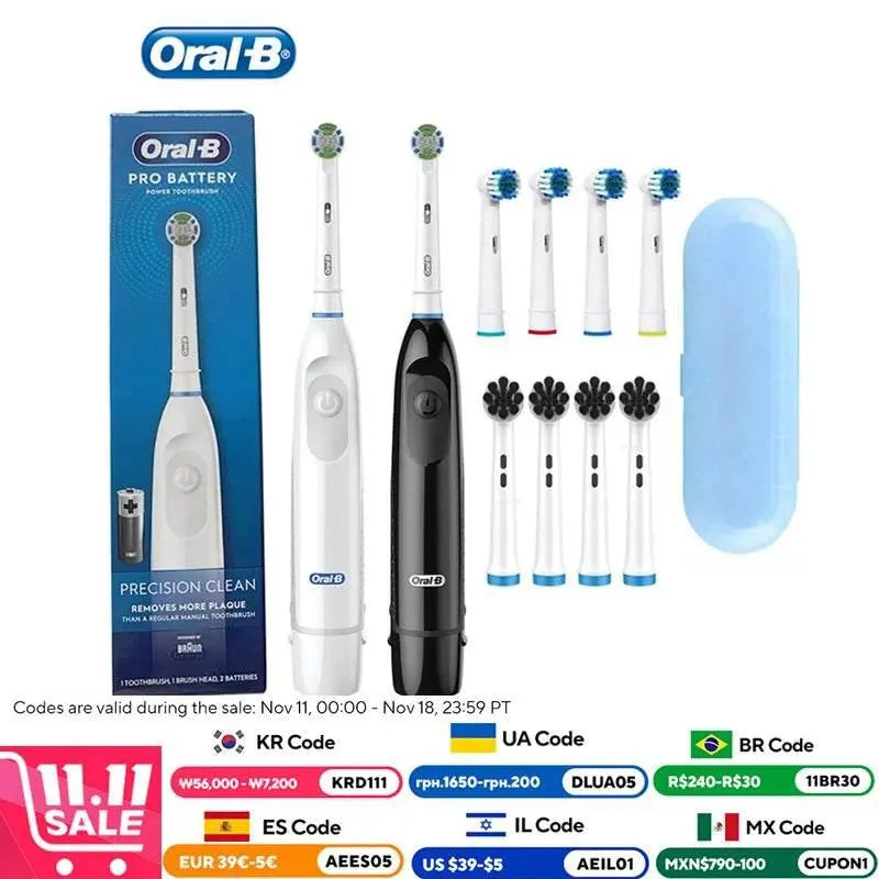 Oral B Electric Toothbrush 5010 Rotation Clean Teeth Adult Teeth Brush Precision Clean Electric Tooth Brush With Extra Refills - ACHETE LTD