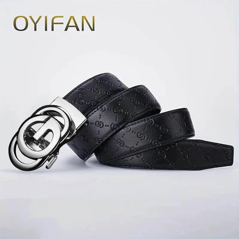Fashions Men's Belt, Genuine Leather Belt, 3.5cm Automatic Belt with Alloy Buckle, High Quality Belt for Men，luxury belt men - ACHETE LTD