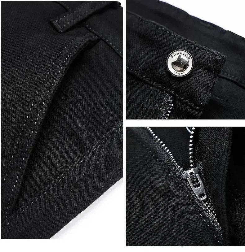 2024 Straight-leg Jeans Classic Style Men's Business Casual Jean Luxury High Quality Stretch Jeans - ACHETE LTD