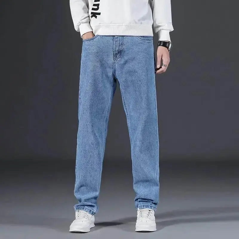 2024 Straight-leg Jeans Classic Style Men's Business Casual Jean Luxury High Quality Stretch Jeans - ACHETE LTD