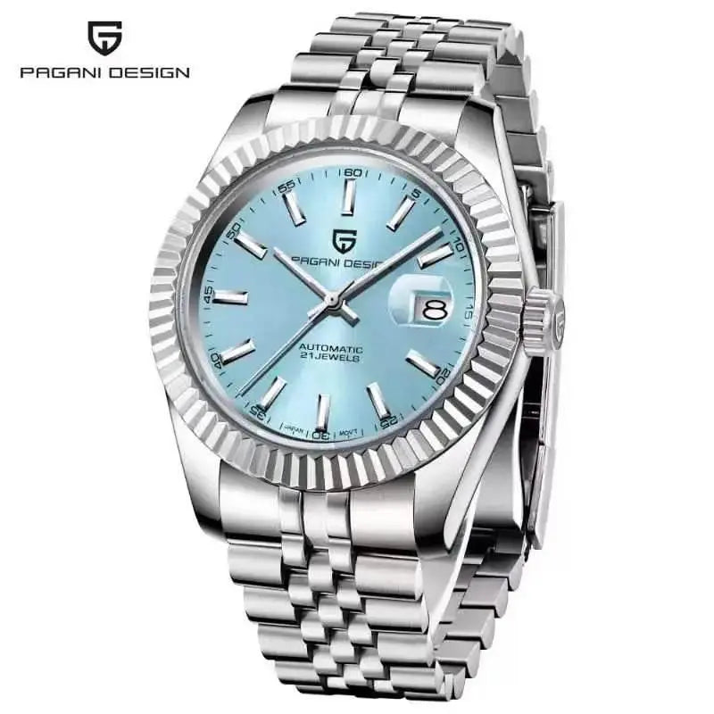 PAGANI DESIGN Men Mechanical Watch Luxury Automatic Watch Sport Stainless Steel 100M Waterproof Watch for Men - ACHETE LTD