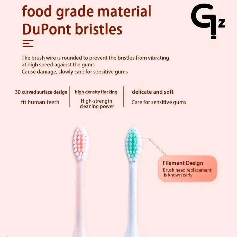 GeZhou N105 Sonic Electric Toothbrush Adult Timer Brush USB Rechargeable Electric Tooth Brushes with 8pcs Replacement Brush Head - ACHETE LTD