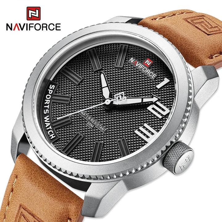 100%Original NAVIFORCE Watch For Men 2022 New Quartz Sport Waterproof Clock Fashion Luxury High Quality Male Leather Wrist watch