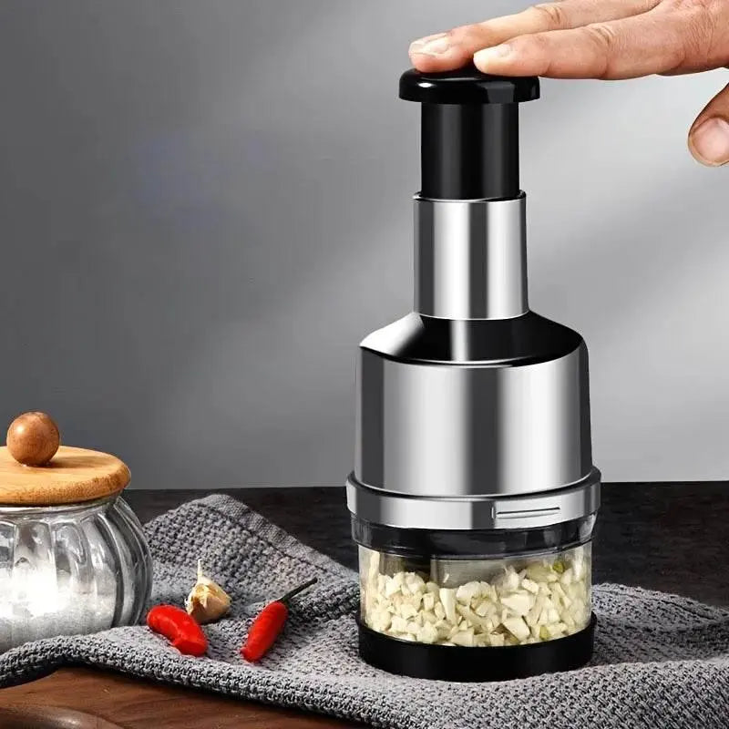 PLYS Garlic masher, garlic mincing tool, household manual garlic beater, commercial multi-functional energy-saving garlic masher - ACHETE LTD