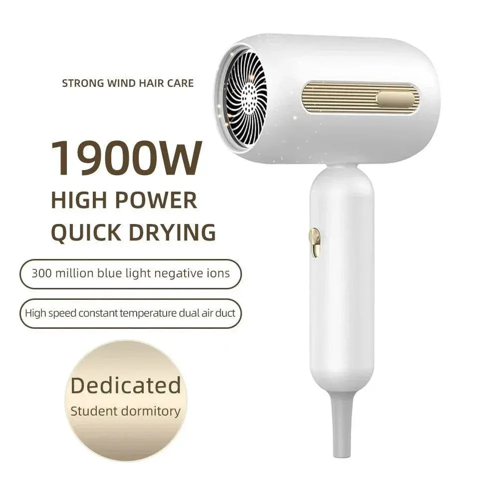 Electric Hair Dryers Professional Blow Dryer Negative Ionic Blow Hair Dryer For Home Appliance With Salon Style Small Size - ACHETE LTD