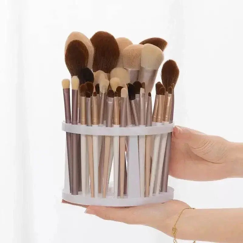 Lattices Cosmetic Make-up Brush Storage Box Multifunction Large-Capacity Table Organizer Make Up Tools Pen Storage Holder - ACHETE LTD