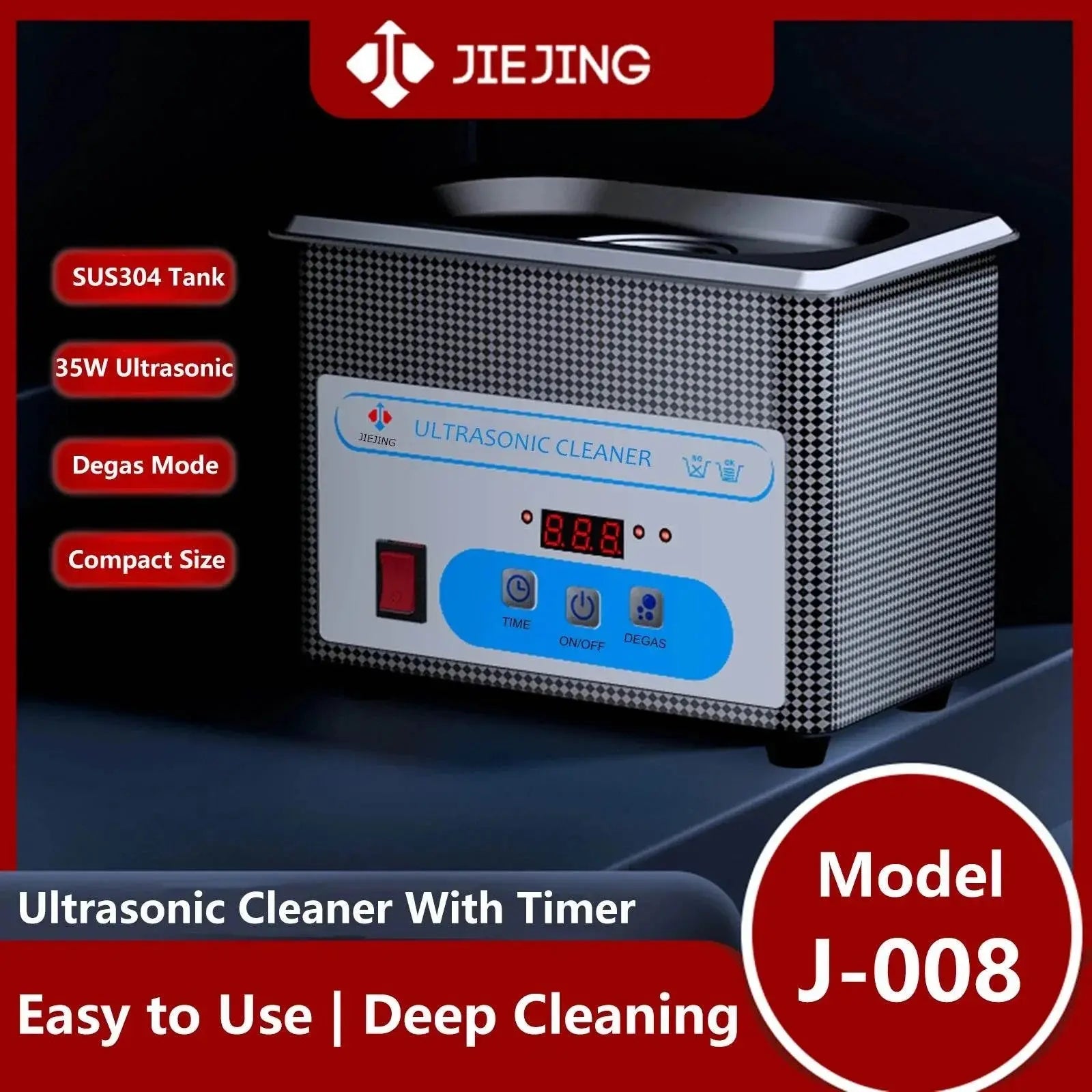 800ml Ultrasonic Cleaner 40kHz Ultra Sonic Cleaner with Timer Ultrasonic Jewelry Cleaner Ultrasonic Cleaning Machine - ACHETE LTD