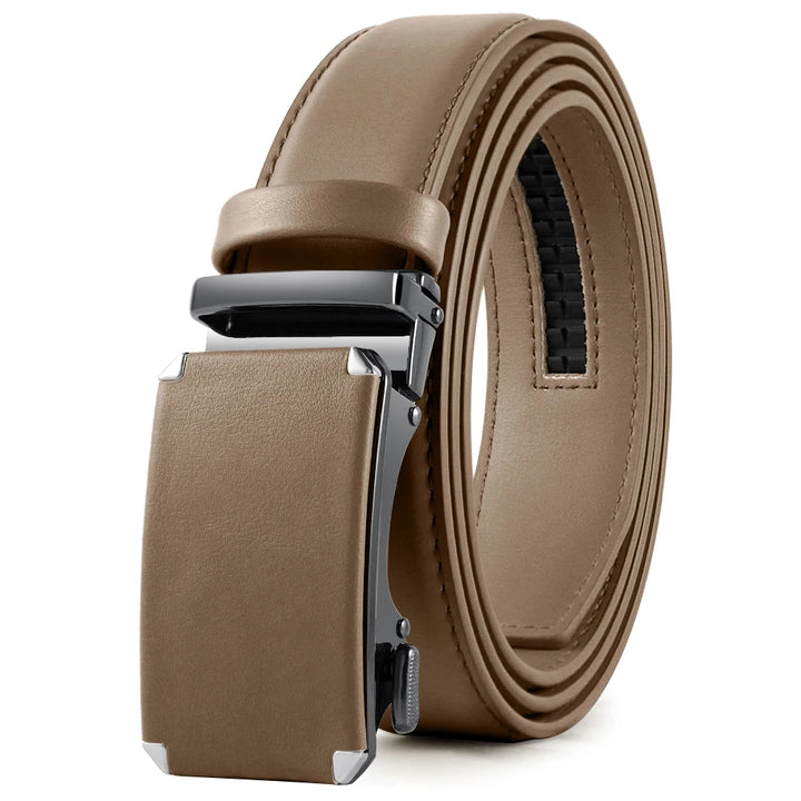 Stylish DOOPAI Leather Ratchet Belt - Adjustable, Genuine, & Durable