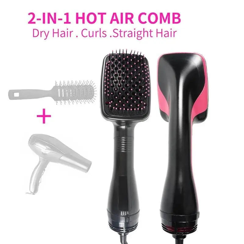 Hair Dryer Brush One Step Hair Blower Brush Electric Hot Air Brush Travel Blow Dryer Comb Professional Hairdryer Hairbrush - ACHETE LTD