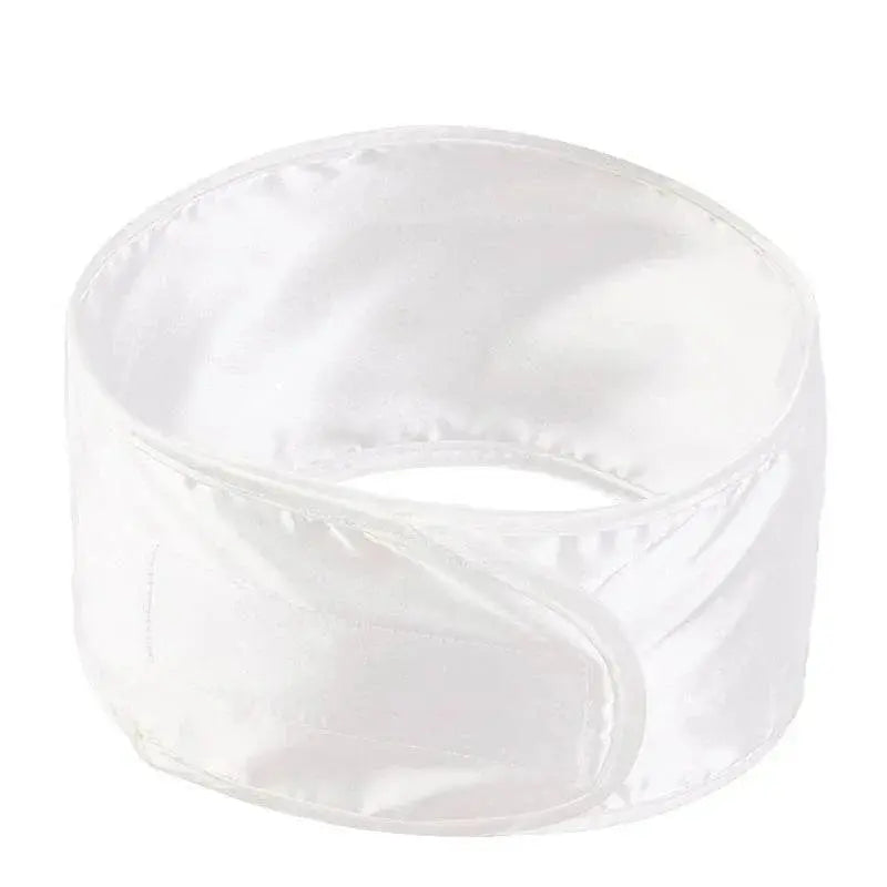 New Women Soft Silky satin headband Adjustable Sports Hairband Yoga Spa Bath Shower Wash Face Make Up Cosmetic Wide Head Band - ACHETE LTD