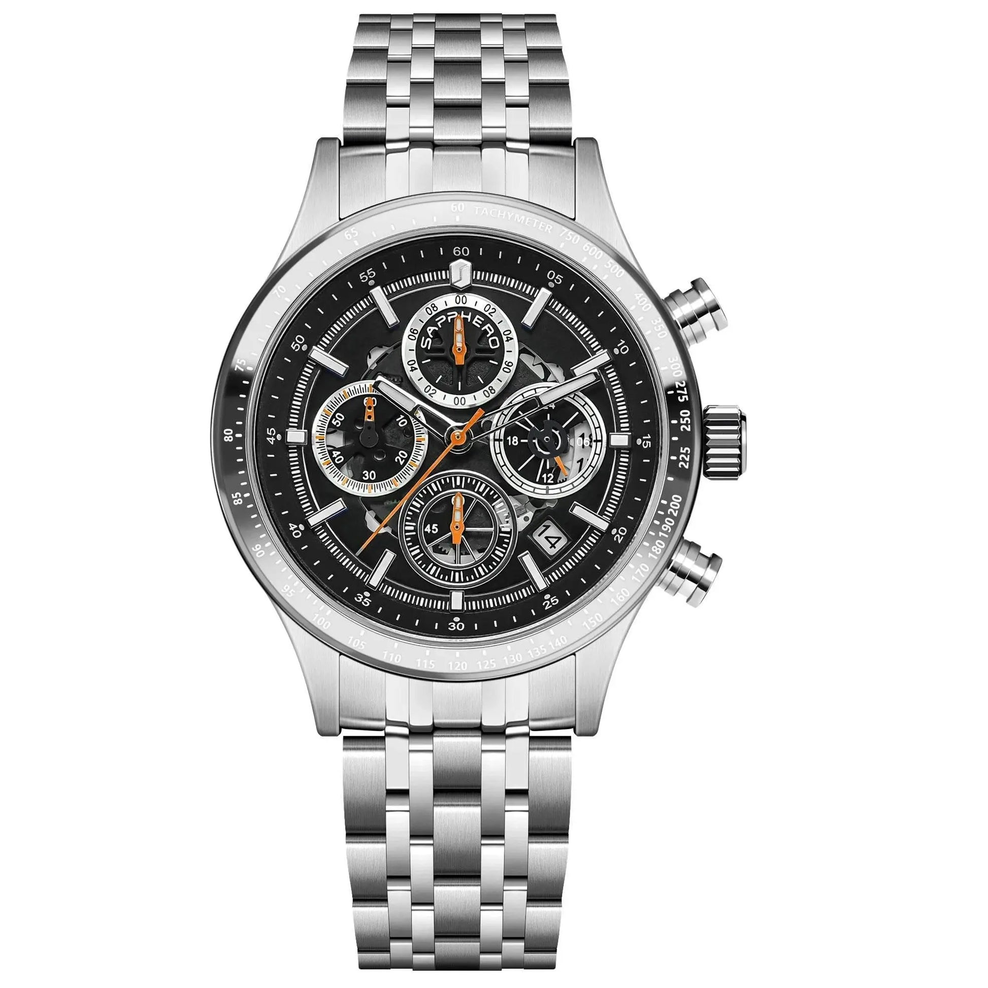 SAPPHERO Men's Watches Luxury Brands Men's Mechanical Styles Quartz Watches For Men 50M Waterproof Clocks Date Wristwatch - ACHETE LTD