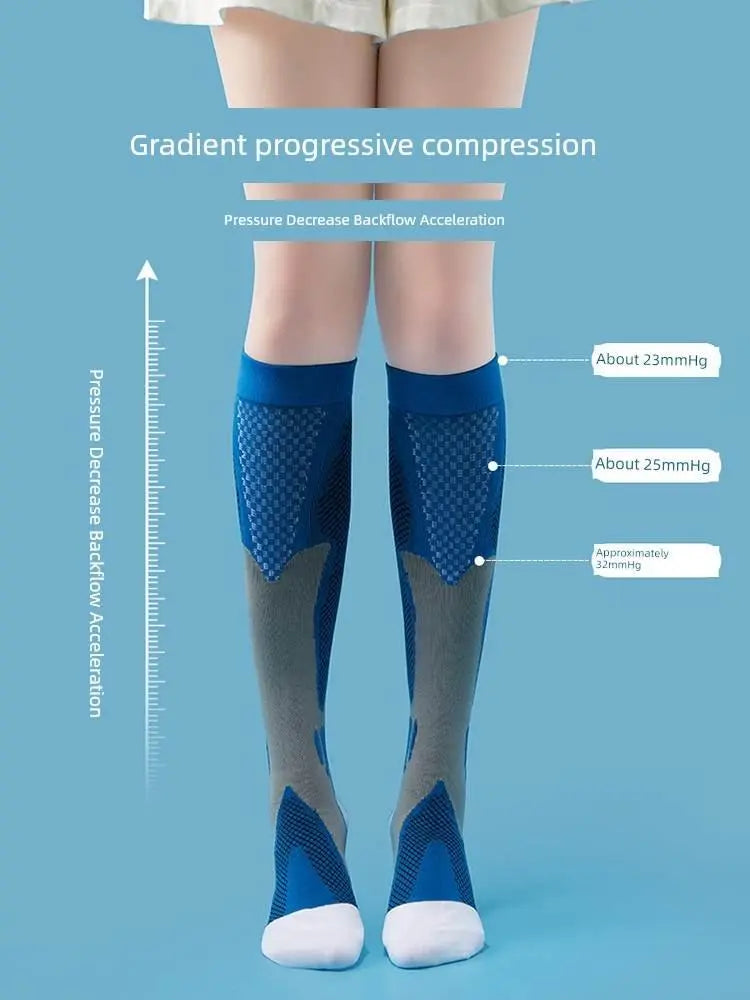 Socks Men's Running Women's Sports Fitness Long Tube Compression Socks - ACHETE LTD