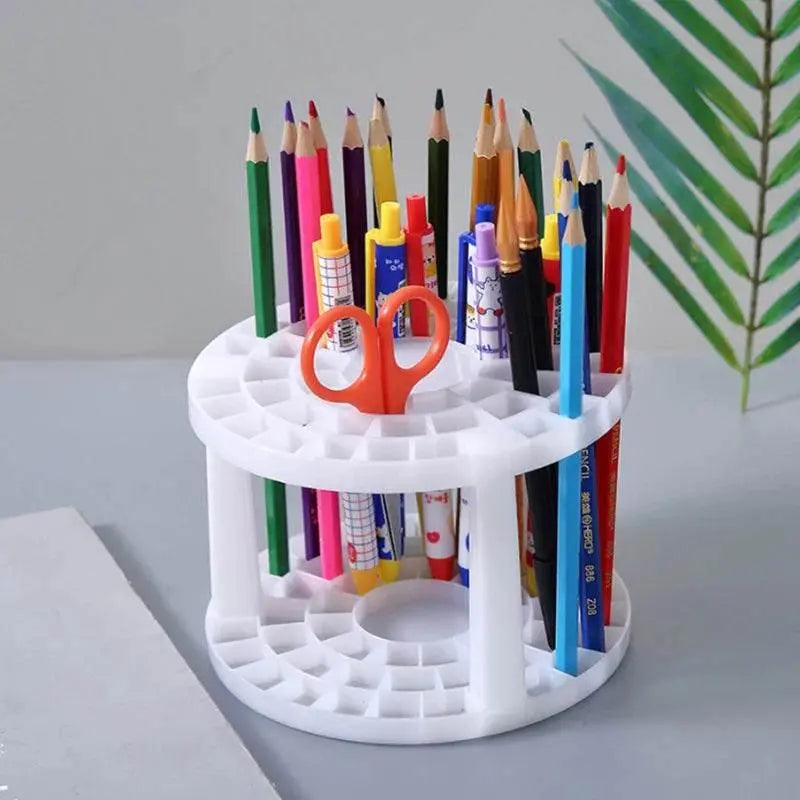 Lattices Cosmetic Make-up Brush Storage Box Multifunction Large-Capacity Table Organizer Make Up Tools Pen Storage Holder - ACHETE LTD