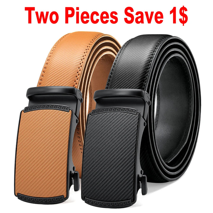 Stylish DOOPAI Leather Ratchet Belt - Adjustable, Genuine, & Durable