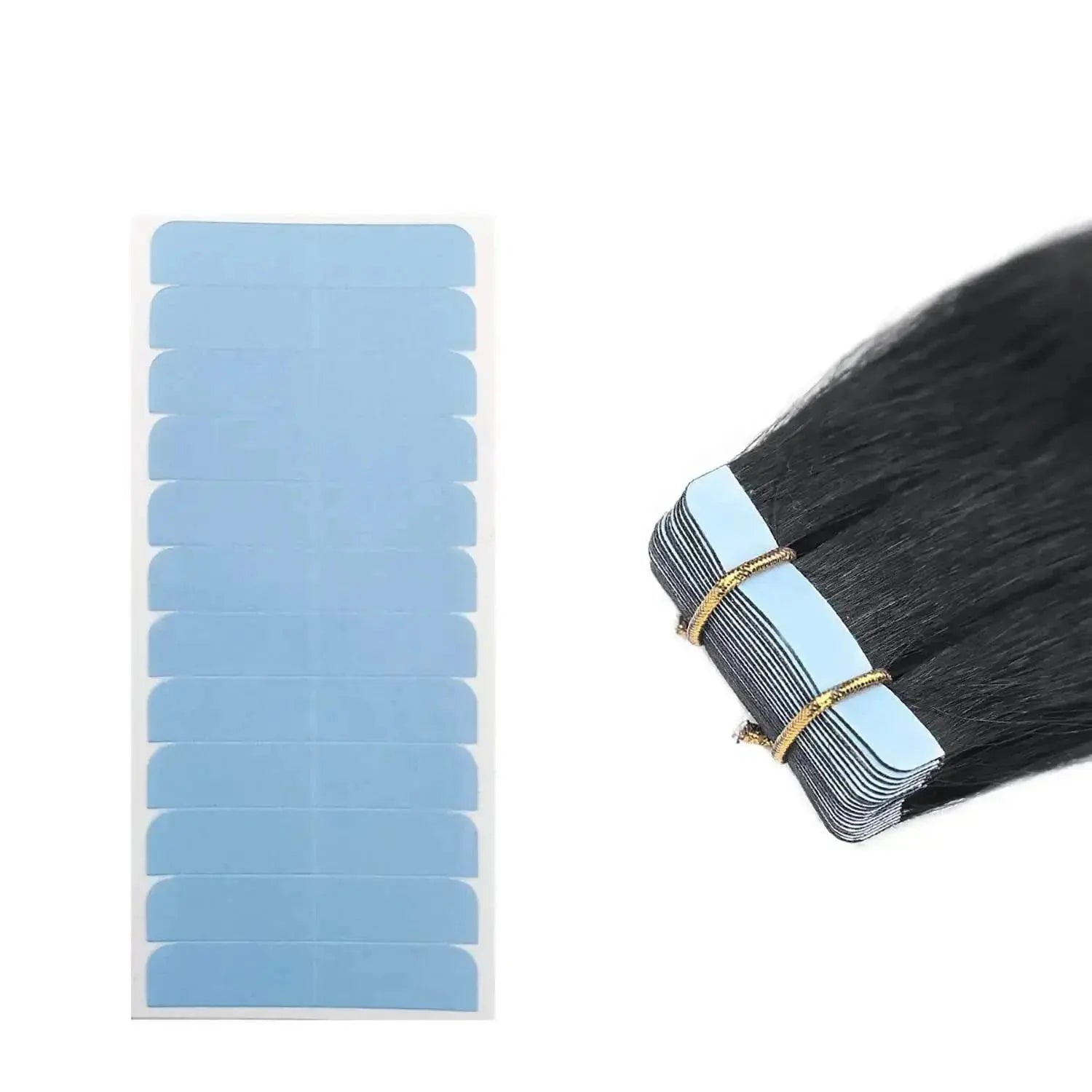 60Pieces Hair Extension Tape Tabs Double Sided Replacement Tape in Hair Extensions Adhesive Hair Extension Tapes Hair Extension - ACHETE LTD