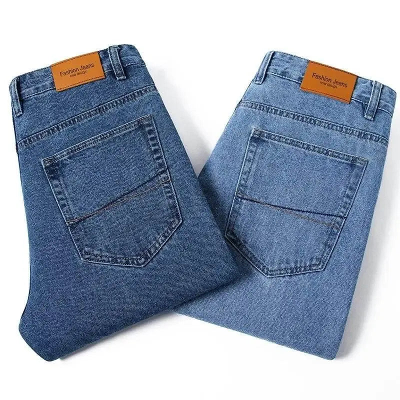 2024 Straight-leg Jeans Classic Style Men's Business Casual Jean Luxury High Quality Stretch Jeans - ACHETE LTD