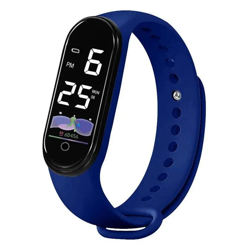 New men's and women's watches, LED digital watches, fashionable, casual, simple touch screen electronic watches - ACHETE LTD