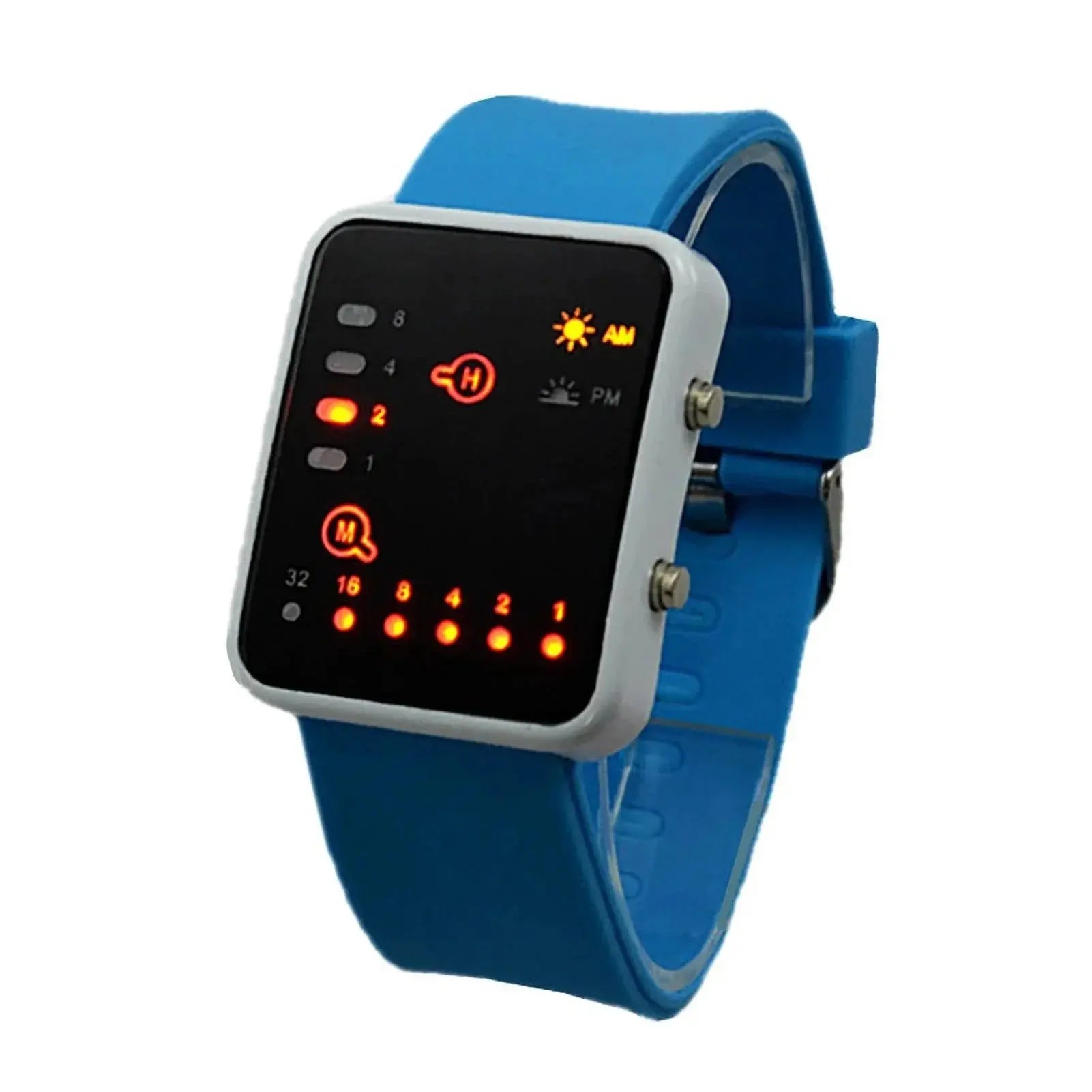 Binary Led Watches Men Watches Fashion Dot Led Digital Electronic Watches Fashion Sports Silicone Watches Couple Watches - ACHETE LTD