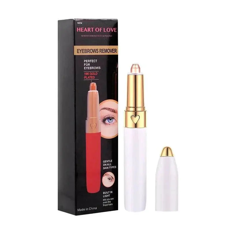Rechargeable Electric Eyebrow Trimmer Makeup Painless EyeBrow Lipstick Epilator Mini Shaver Razors Portable Facial Hair Remover - ACHETE LTD