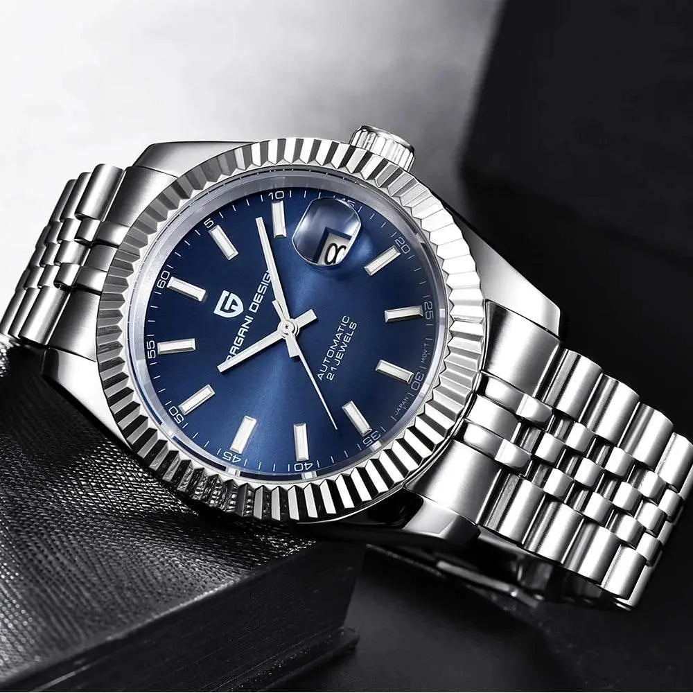 PAGANI DESIGN Men Mechanical Watch Luxury Automatic Watch Sport Stainless Steel 100M Waterproof Watch for Men - ACHETE LTD