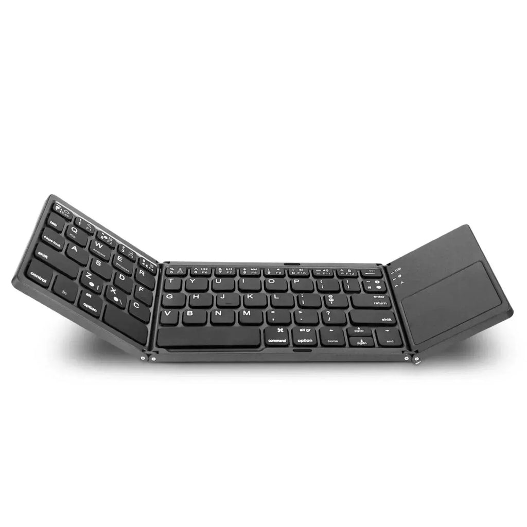Foldable Wireless Keyboard Ultra Slim Touchpad Bluetooth Keyboard Rechargeable Folding Keyboard for Tablet Laptop - ACHETE LTD