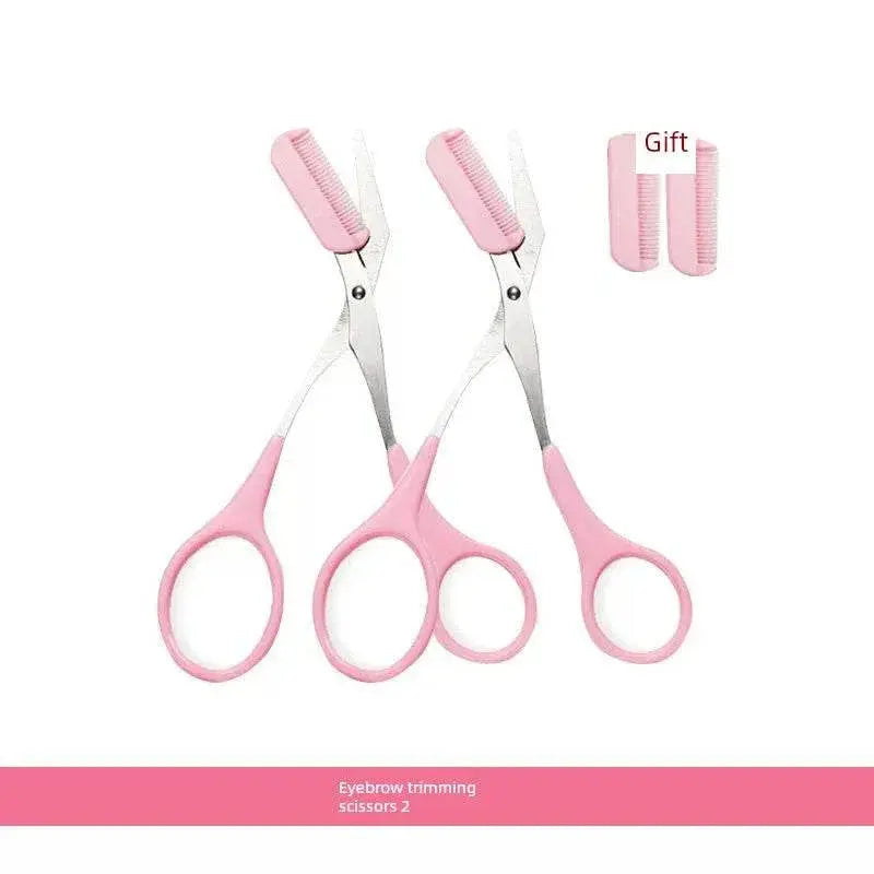 Eyebrow Scissors Tool Suit Eye-Brow Knife Men for Women Only Clipper Eyebrow Trimmer Makeup Gadget - ACHETE LTD