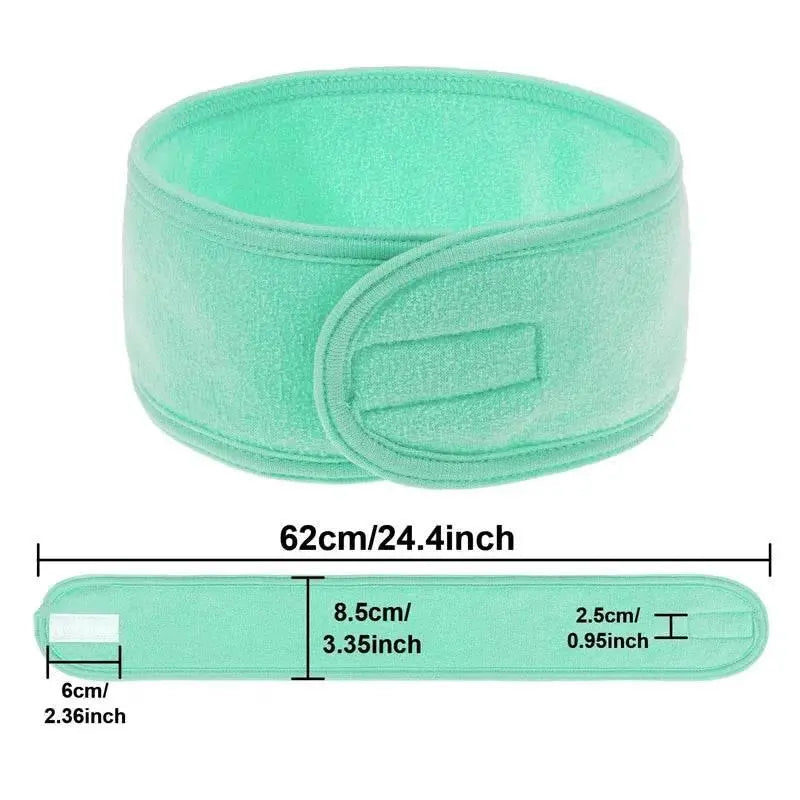 Adjustable Head Band Wide Hairband Yoga Spa Bath Shower Makeup Wash Face Cosmetic Headband for Women Ladies Make Up Accessories - ACHETE LTD