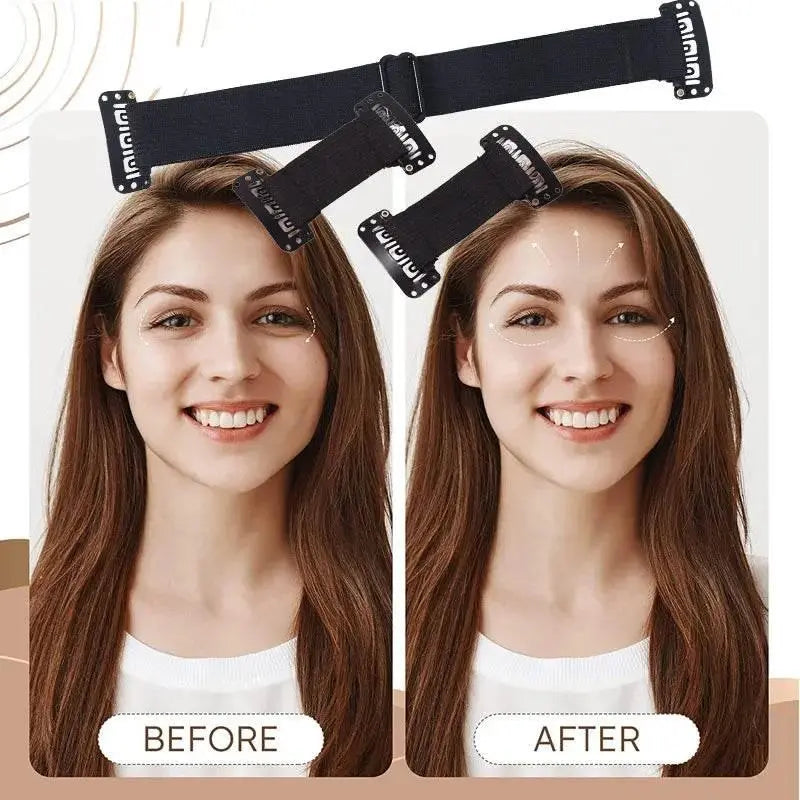 Facelift Stretching Belt Head Bands with Clips Reusable Facial Lifting Bands Stretch Out Strap Adjustable Elastic Band for Hair - ACHETE LTD