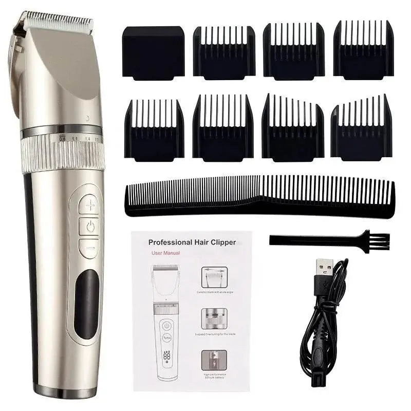 Professional Hair Clipper For Men Beard Trimmer Machine for Shaving Hair Trimmer Hair Cutting Machine Beard Trimmer Fast Charge - ACHETE LTD