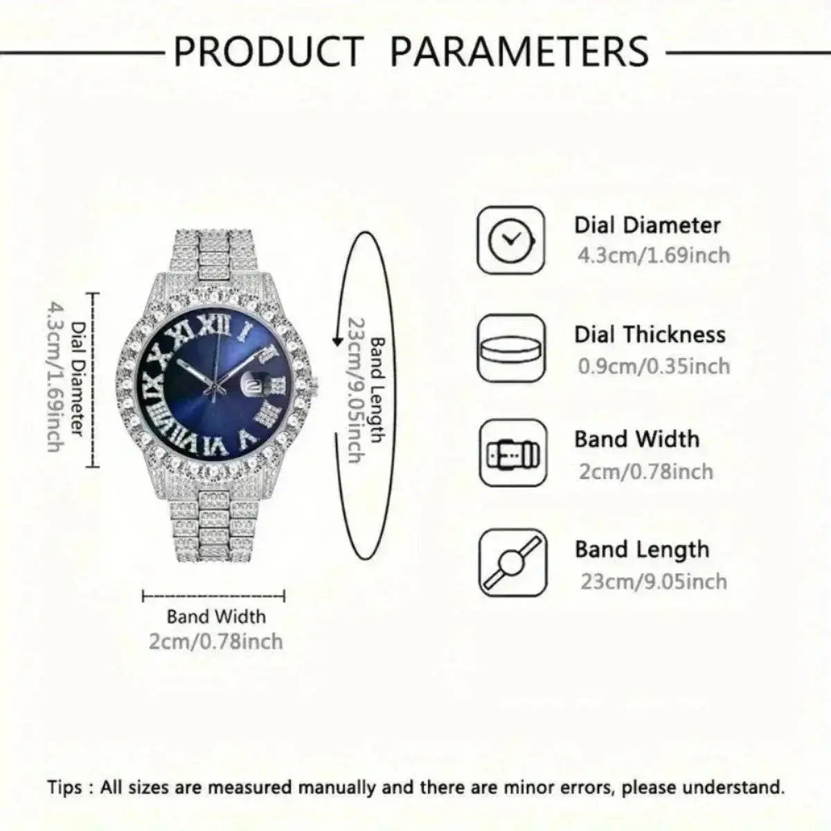 2pcs/ Set, Men's Watches, Mens Fashion Quartz Watch set - ACHETE LTD