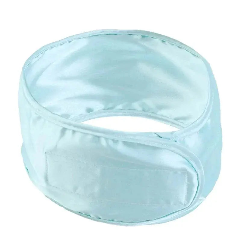 New Women Soft Silky satin headband Adjustable Sports Hairband Yoga Spa Bath Shower Wash Face Make Up Cosmetic Wide Head Band - ACHETE LTD