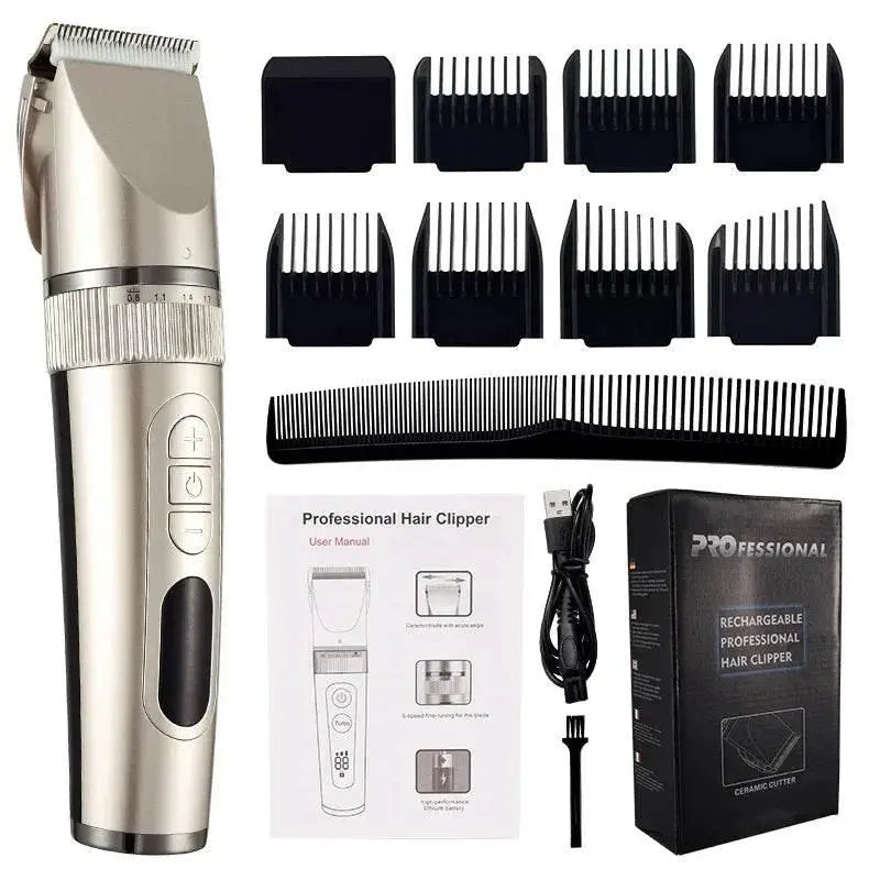 Professional Hair Clipper For Men Beard Trimmer Machine for Shaving Hair Trimmer Hair Cutting Machine Beard Trimmer Fast Charge - ACHETE LTD