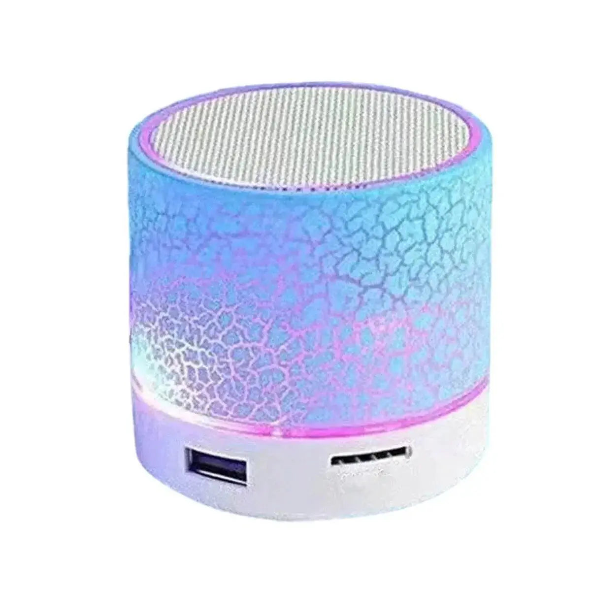 Wireless Mini Speaker, Subwoofer, Dazzle Crackle 7 Colour Light Wireless Mini Speaker, Portable Small Speaker - ACHETE LTD