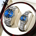 OPK 8151 Golden Stainless Steel Couple Watches - ACHETE LTD