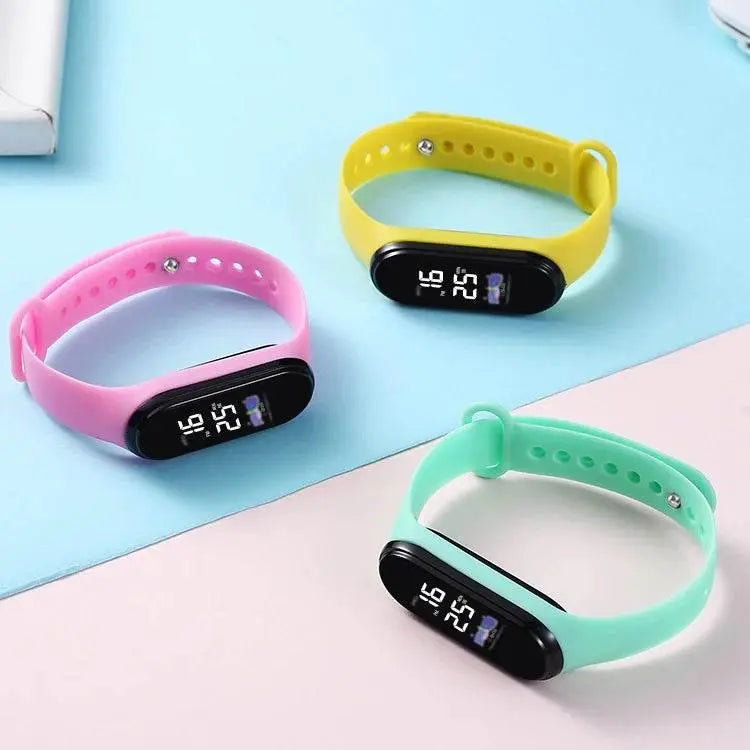 New men's and women's watches, LED digital watches, fashionable, casual, simple touch screen electronic watches - ACHETE LTD