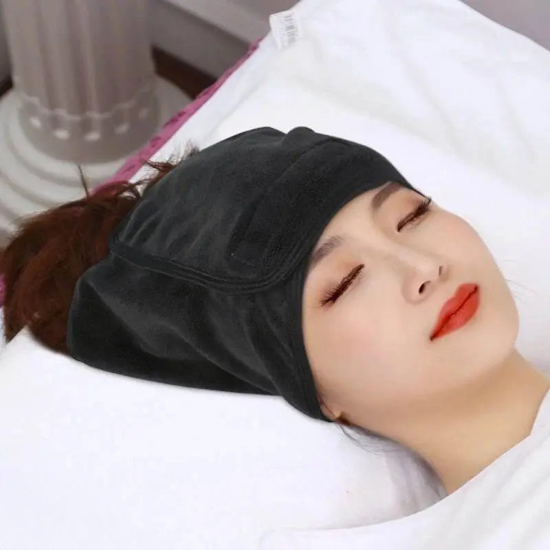 Home Microfiber Spa Facial Headband Make Up Wrap Head Terry Cloth Hairband Adjustable Towel For Face Washing Shower - ACHETE LTD