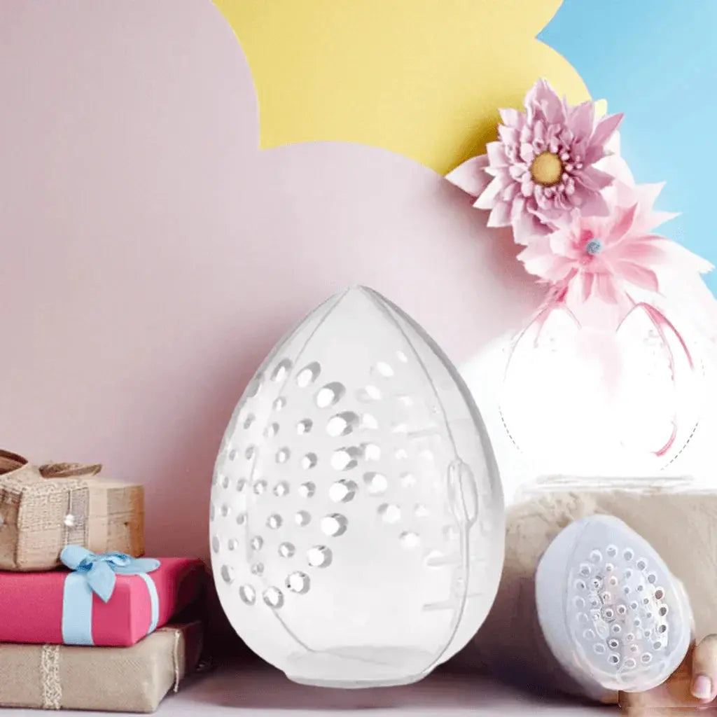 1~10PCS Cosmetic Sponge Storage Box Makeup Powder Puff Empty -shaped Frame Transparent Puff Case Make Up Organizer - ACHETE LTD