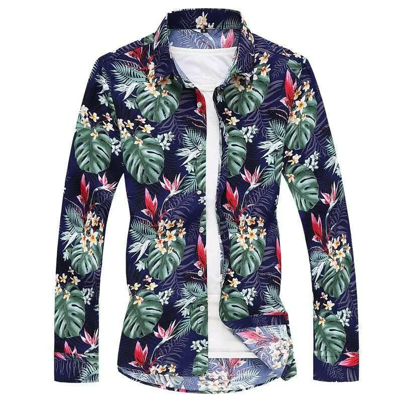Summer New Men Shirt Large Size Printing - ACHETE LTD