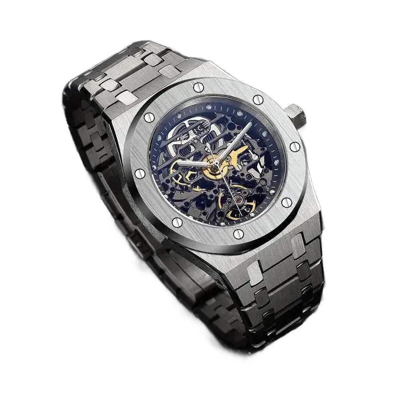 FEICE Automatic Mechanical Luxury Watch Men Top Brand Stainless Steel Watch Luminous Waterproof Watch for Men feice Skeleton 019 - ACHETE LTD